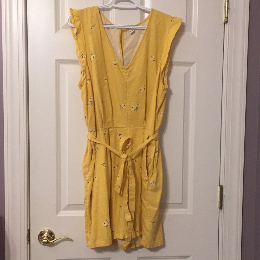 Yellow Floral Romper